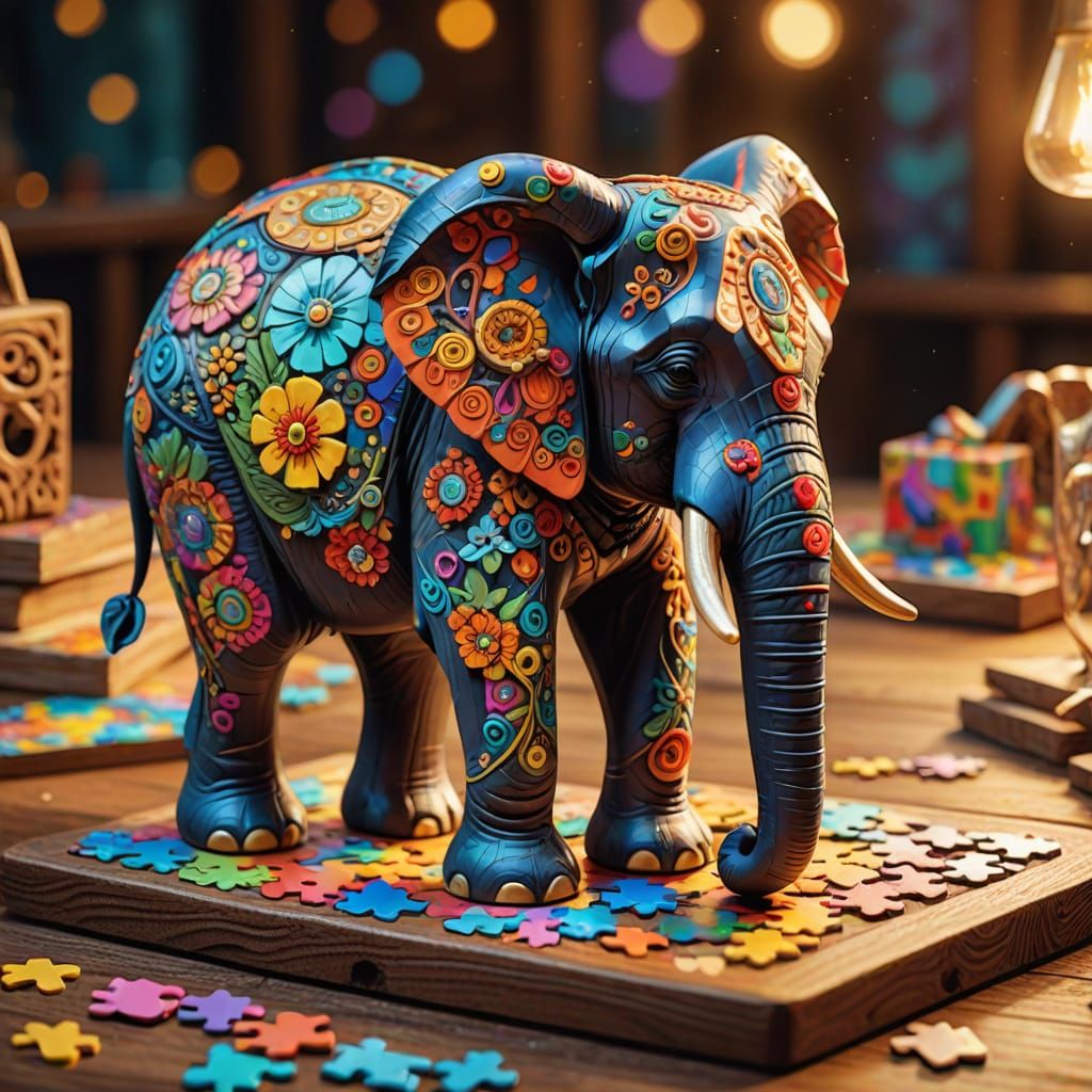 Enchanted Elephant Unravels Whimsical Puzzle