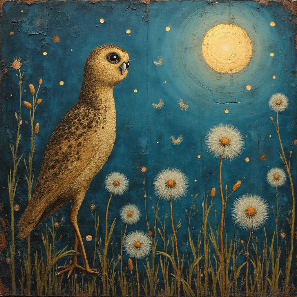 Whispers in a Dazzling Dandelion Tapestry