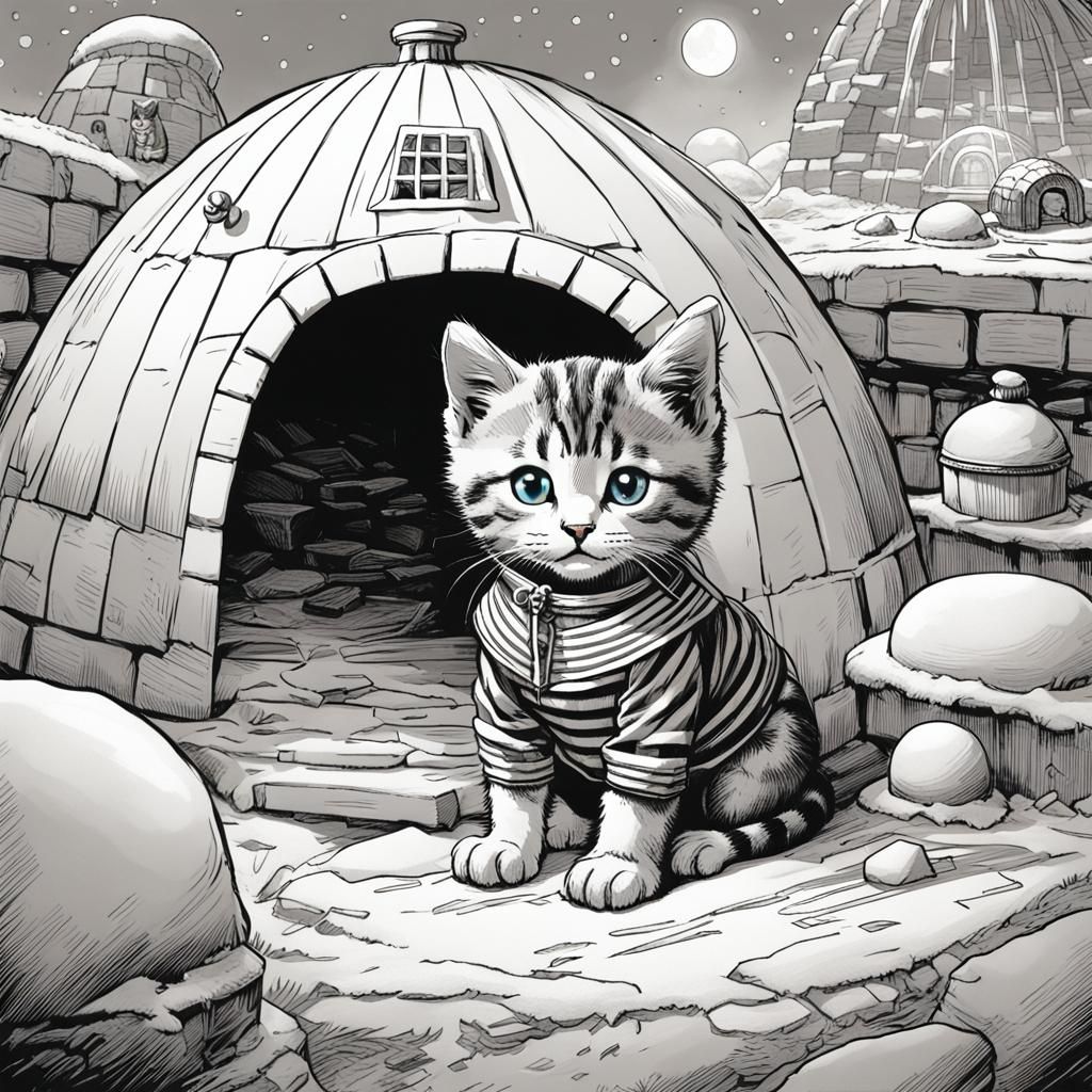 Tabby Kitten's Arctic Adventure: A Classic Illustration