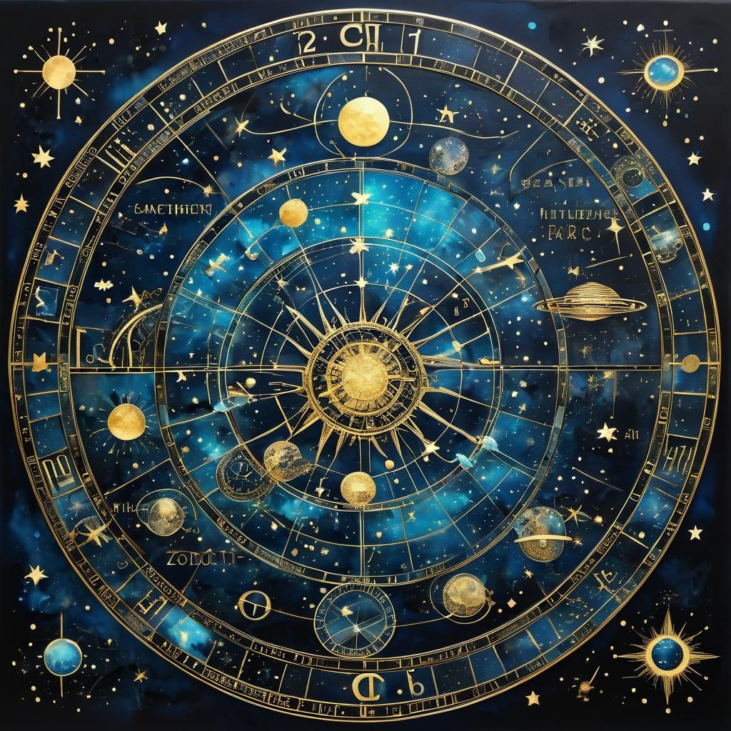 Binary Code Dream with Zodiac Constellations