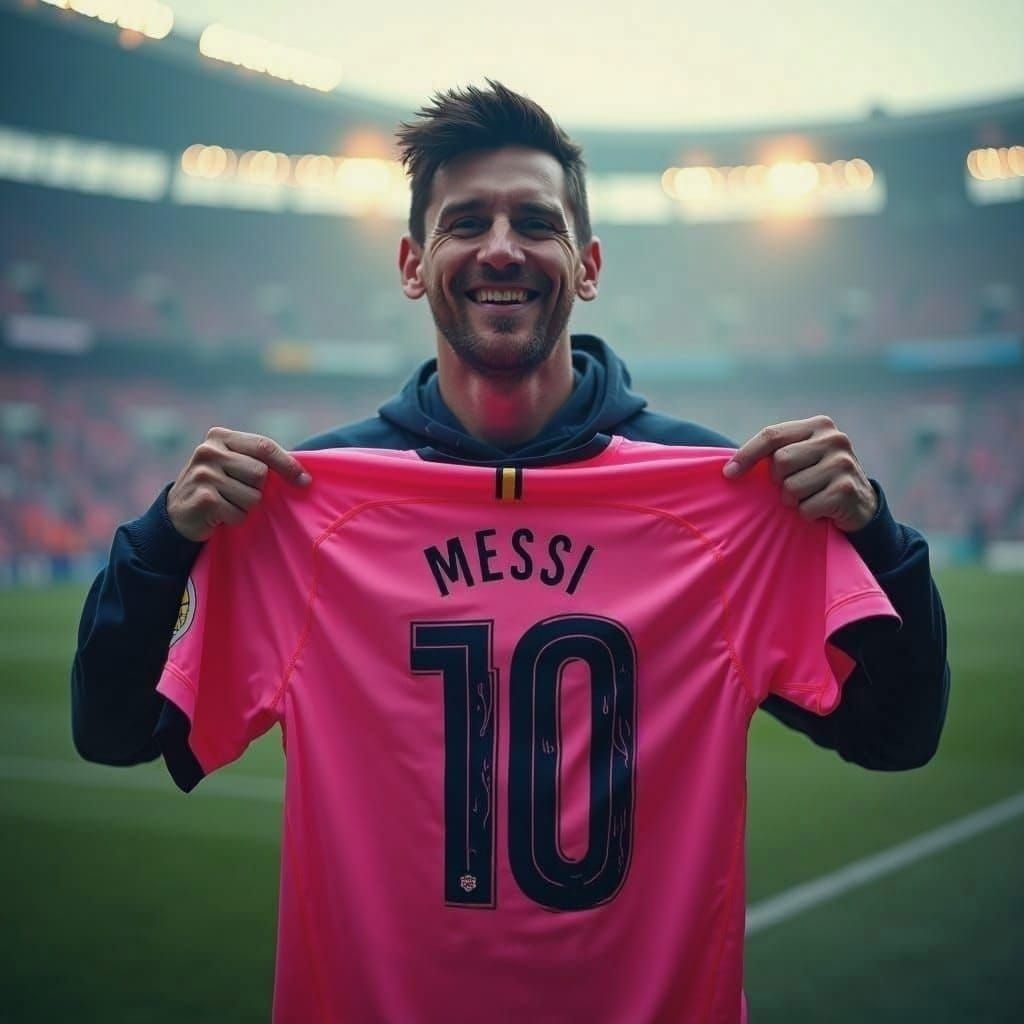 Soccer Fan Buys Pink Messi Shirt in 8K