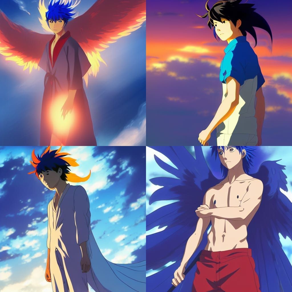 Reincarnated Phoenix Boy: Anime Key Visual