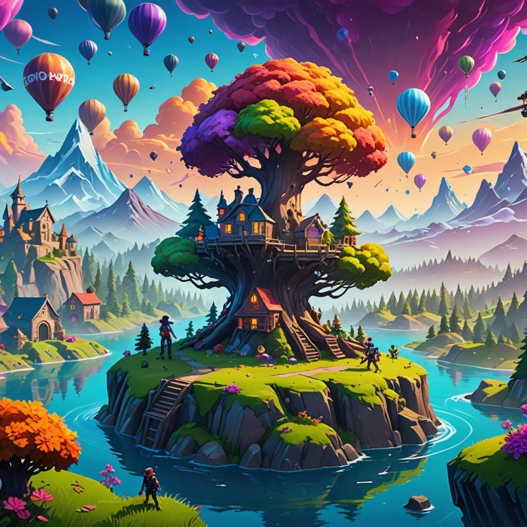 Fortnite Meets Disney: Heroic Character in Fantastical Lands...