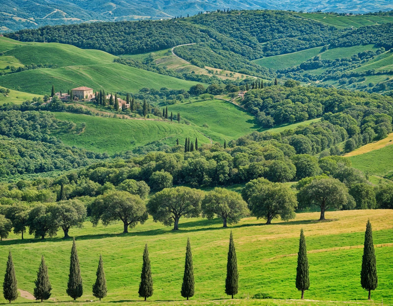 Quercia Region, Italy: Rolling Hills and Valleys