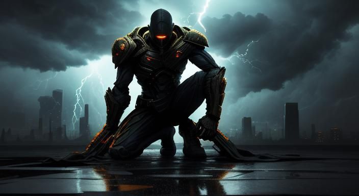 Dystopian Prayer: Hyperrealistic Concept Art