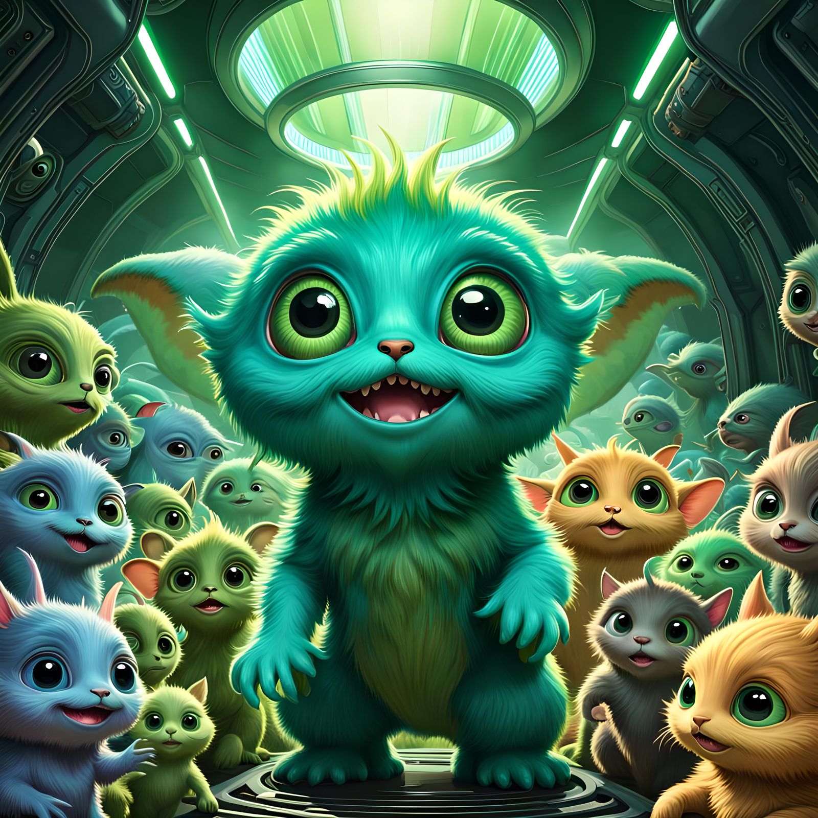 The cute googly eyed aliens know that humans are going to adore them