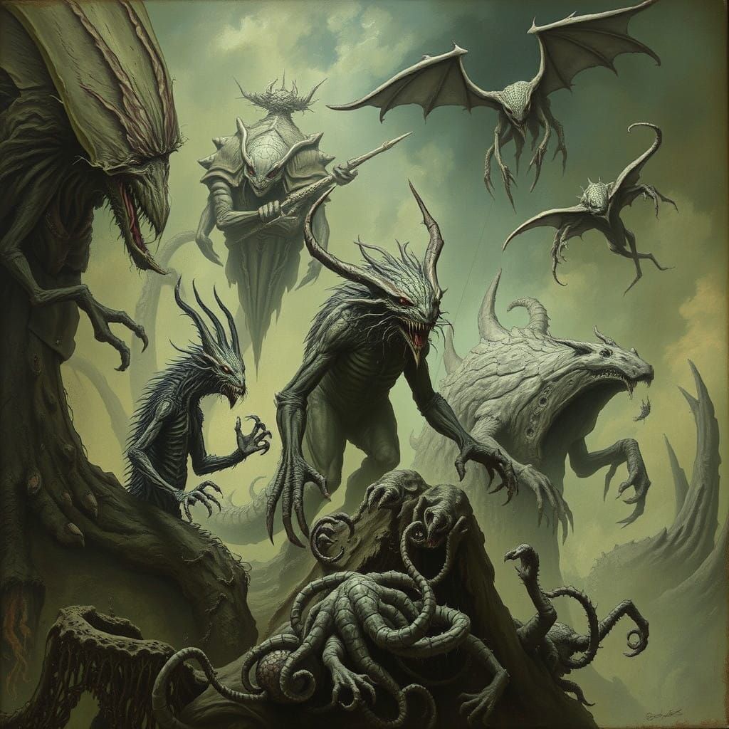 Mythic Beasts in Dark, Symbolic Realms