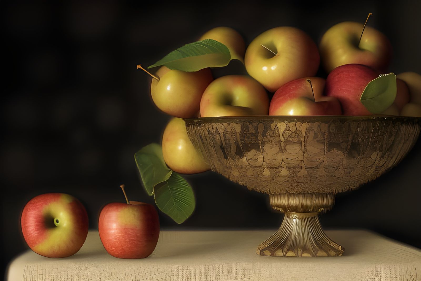 Fantastical Still Life Photograph of Apples in 8K