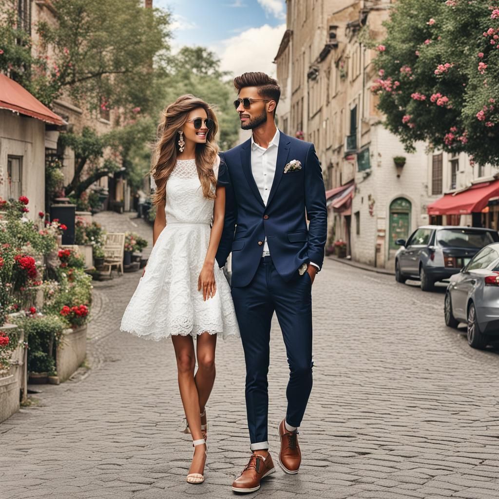 AI Generated Image of a Pretty Couple