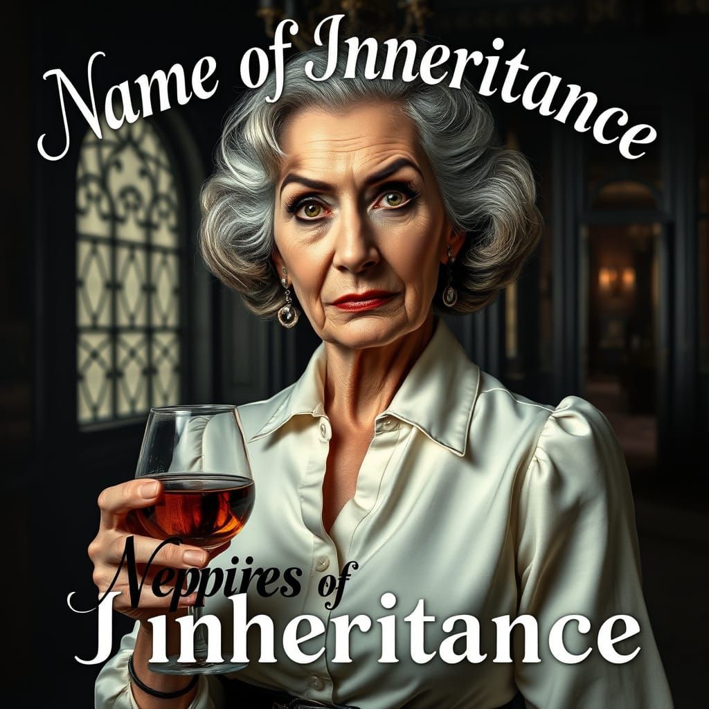 Elegant Gothic Noir Portrait of a Seductive Woman