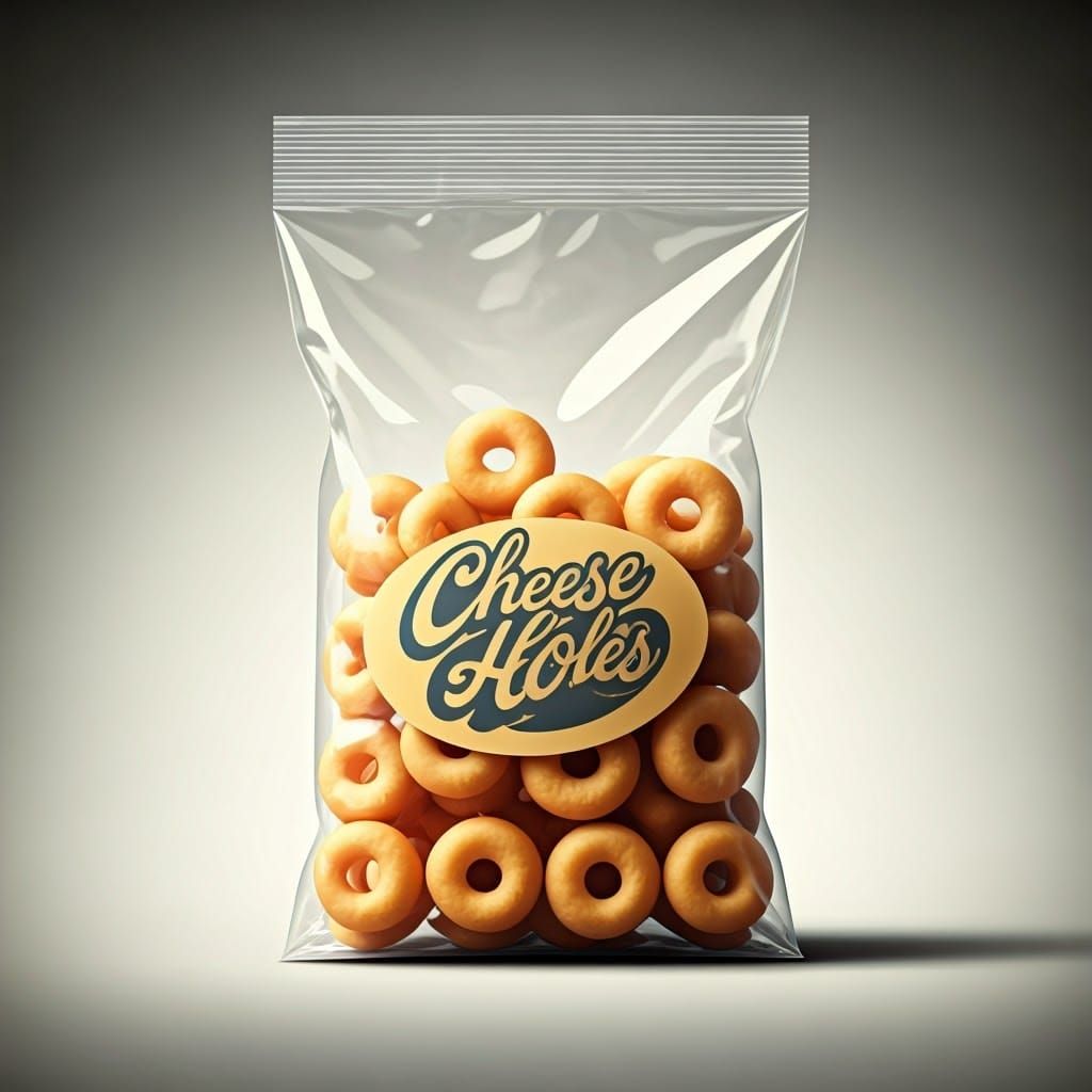 Vintage Advertisement: Empty Bag of Cheese Holes