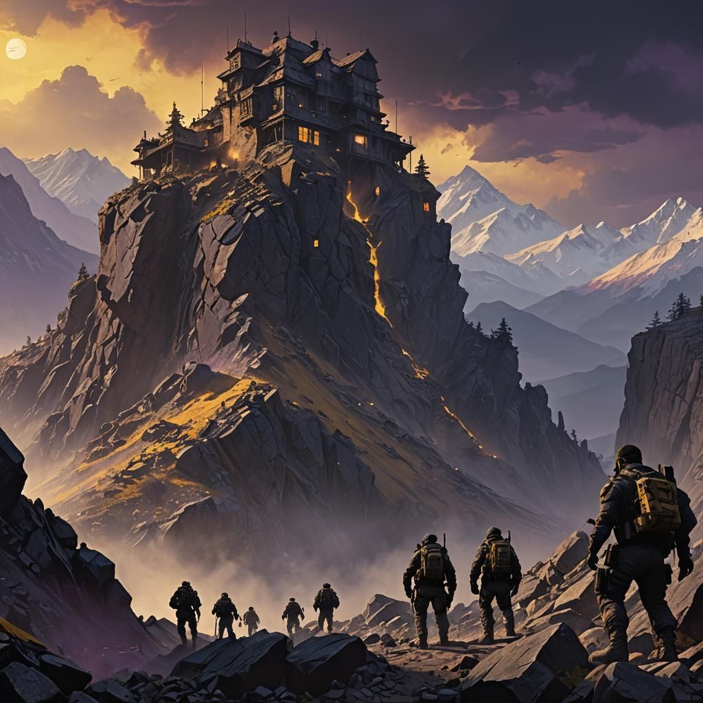 Black Ops Team Infiltrates Dark Fantasy Mountain