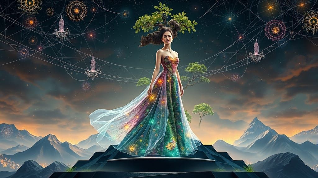 Ethereal Goddess of Interconnected Ecosystems