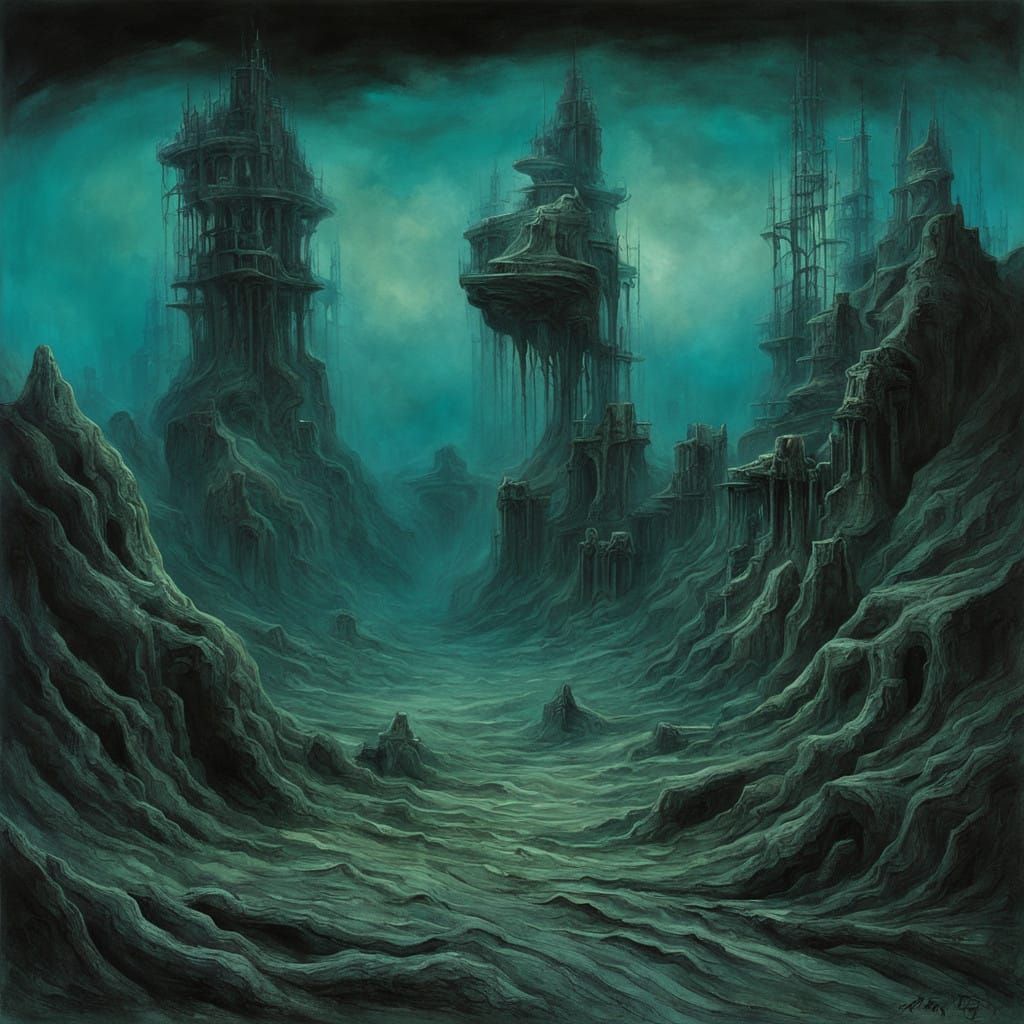 Cosmic Horror in Giger's Style