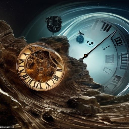 Space-Time Disruption: Shattered Watch and Melting Clock