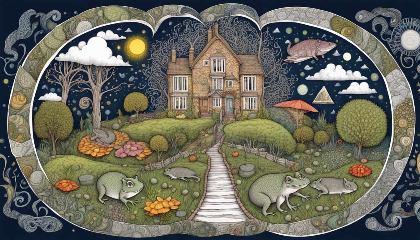 Quantum Zentangle: Wind in the Willows with Fractals