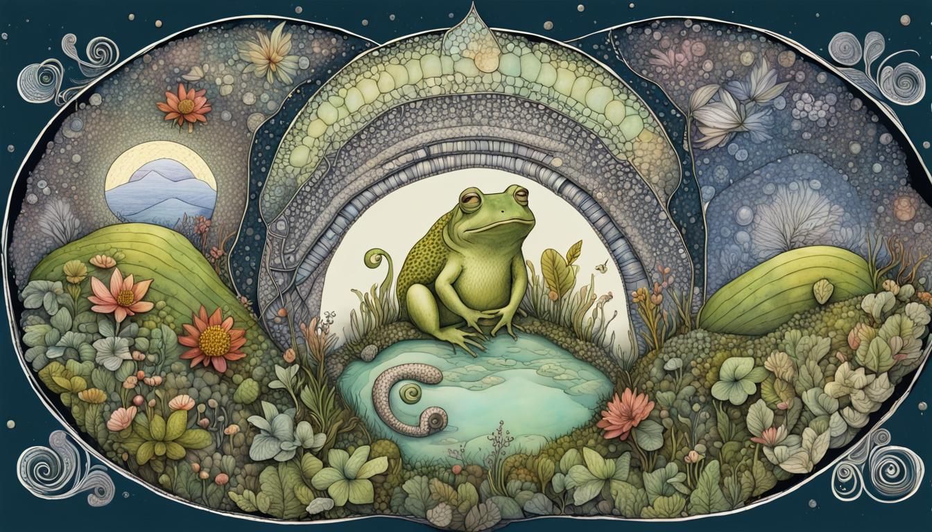 Quantum Zentangle: Wind in the Willows, Australian Flora