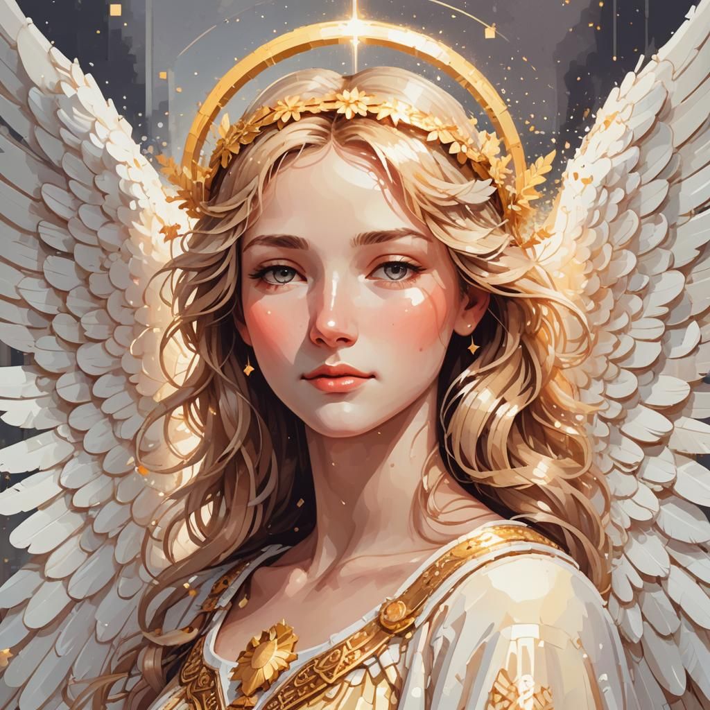 Amazing grace in the style of pixel art