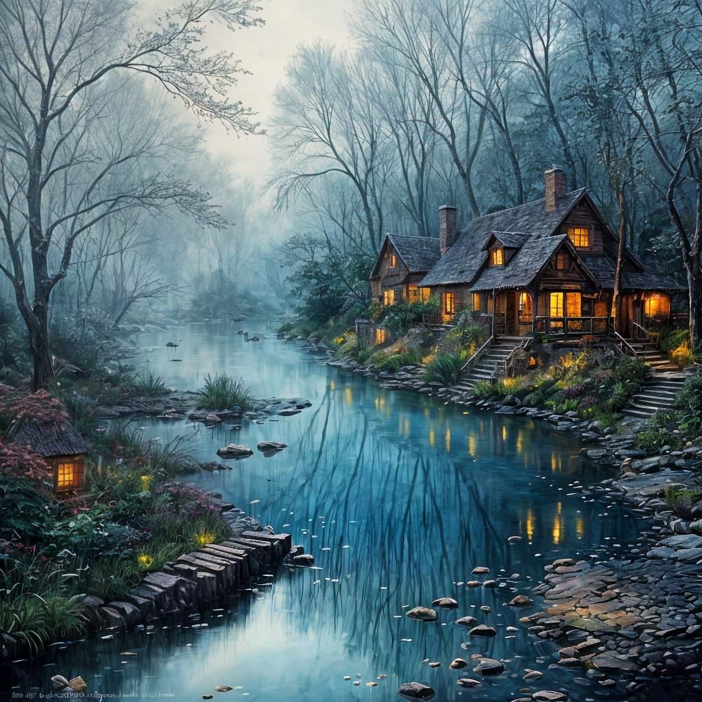 Toxic Metallic Bog: A Matte Painting