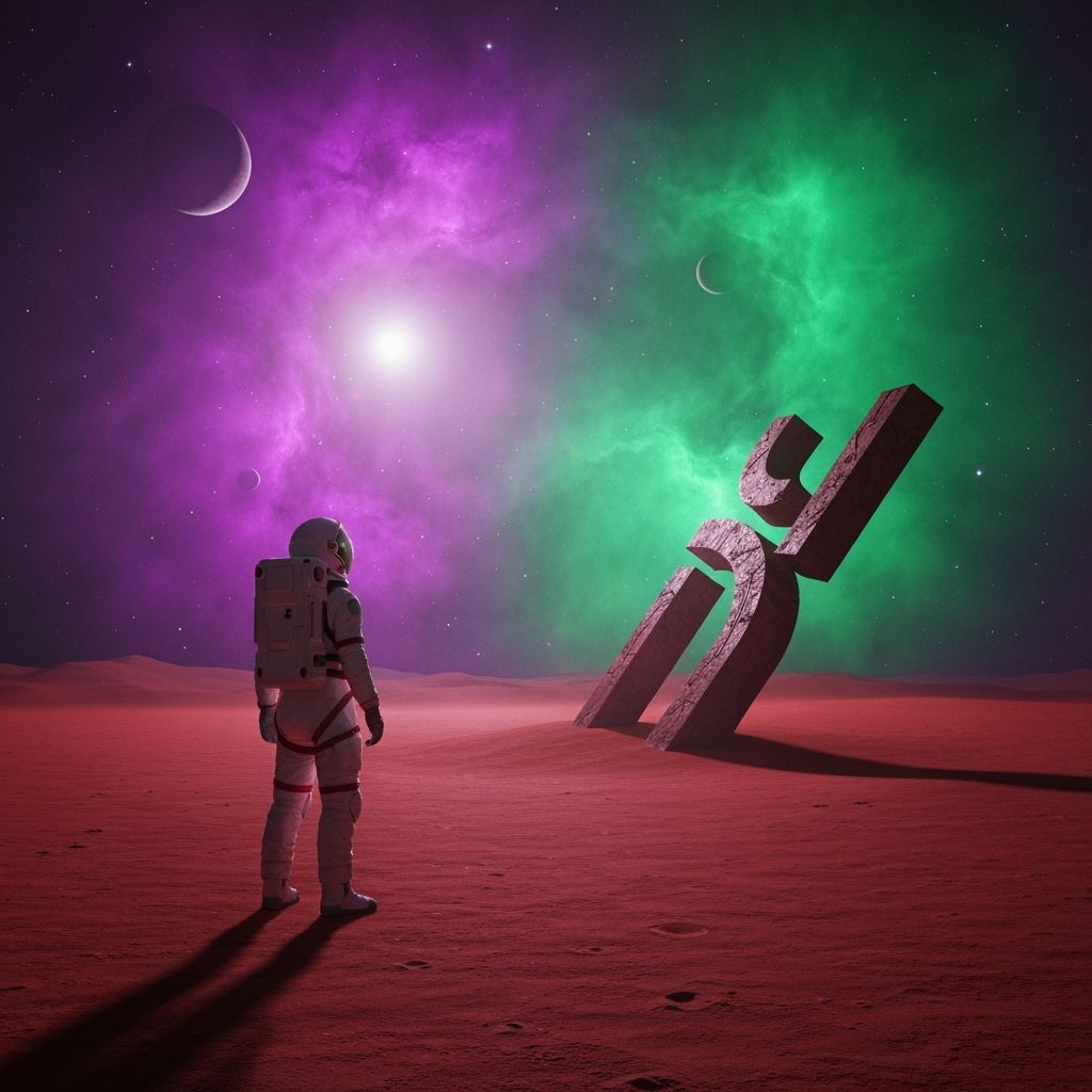 Astronaut Discovers Ancient Symbol on Alien World