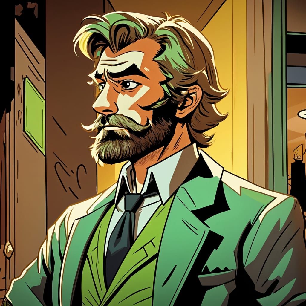 Shaggy Rogers as Handsome Secret Agent in Pop Art