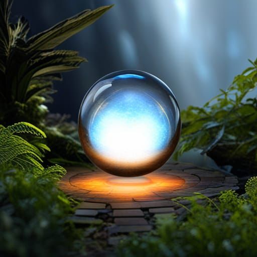 Brilliant Magic Orb Generated by AI