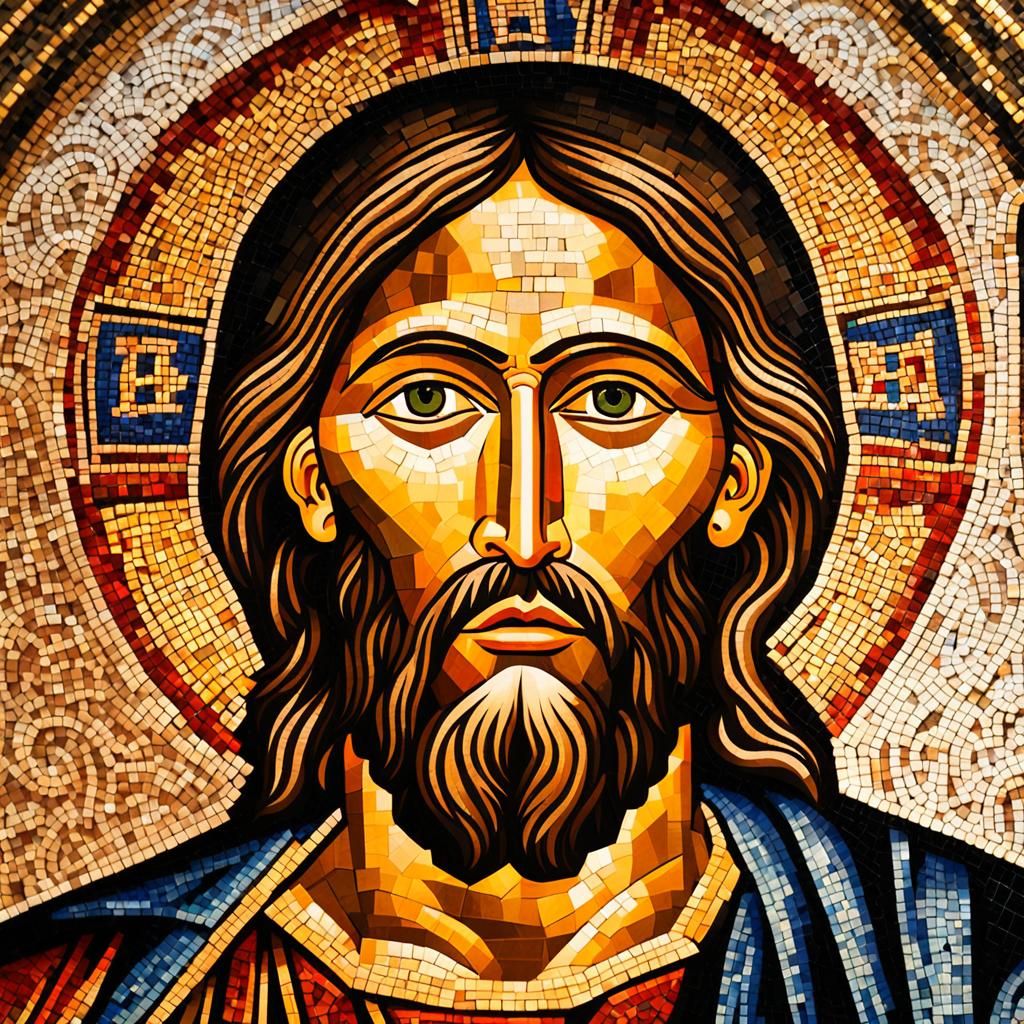 Byzantine Mosaic of Christ Pantokrator