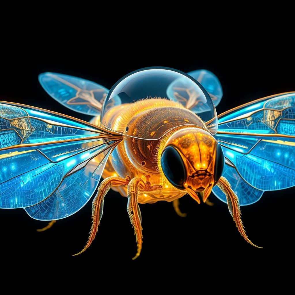 Bioluminescent Honeybee NASA Transport in Biomechanic Style