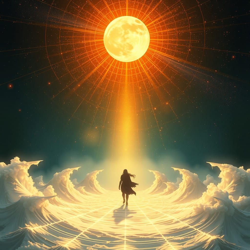 Ethereal Dance of Light and Shadow in the Auronaschka-Verse