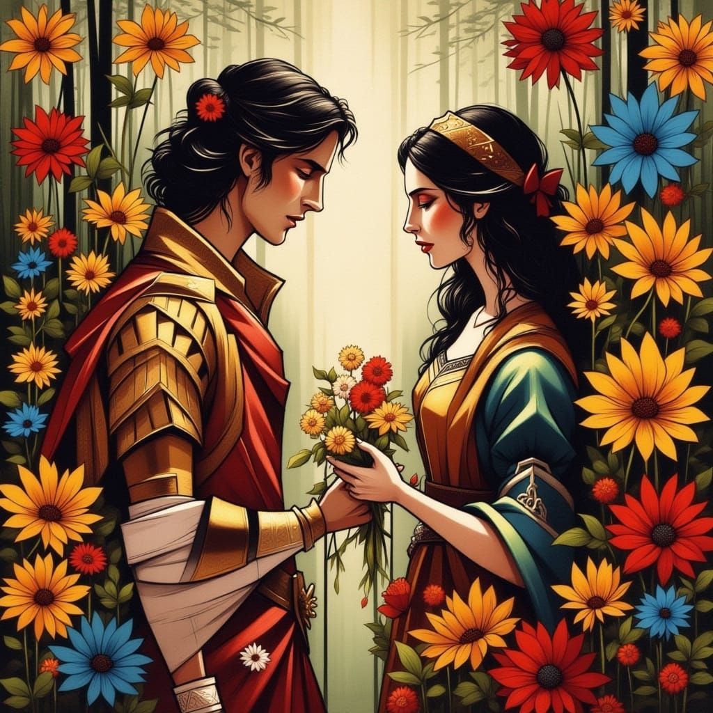 Romeo and Juliet in Solid Cel Style