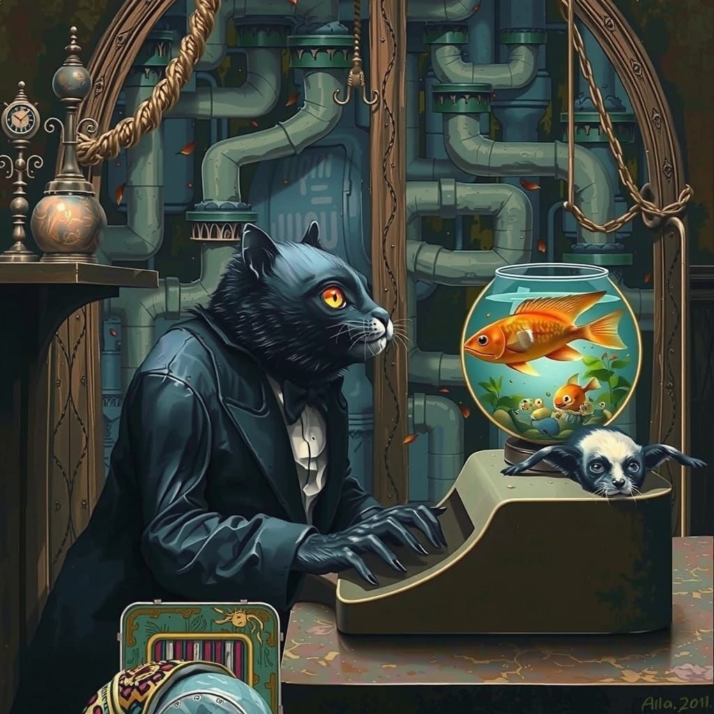 Ethereal Figure in Cosmic Vortex