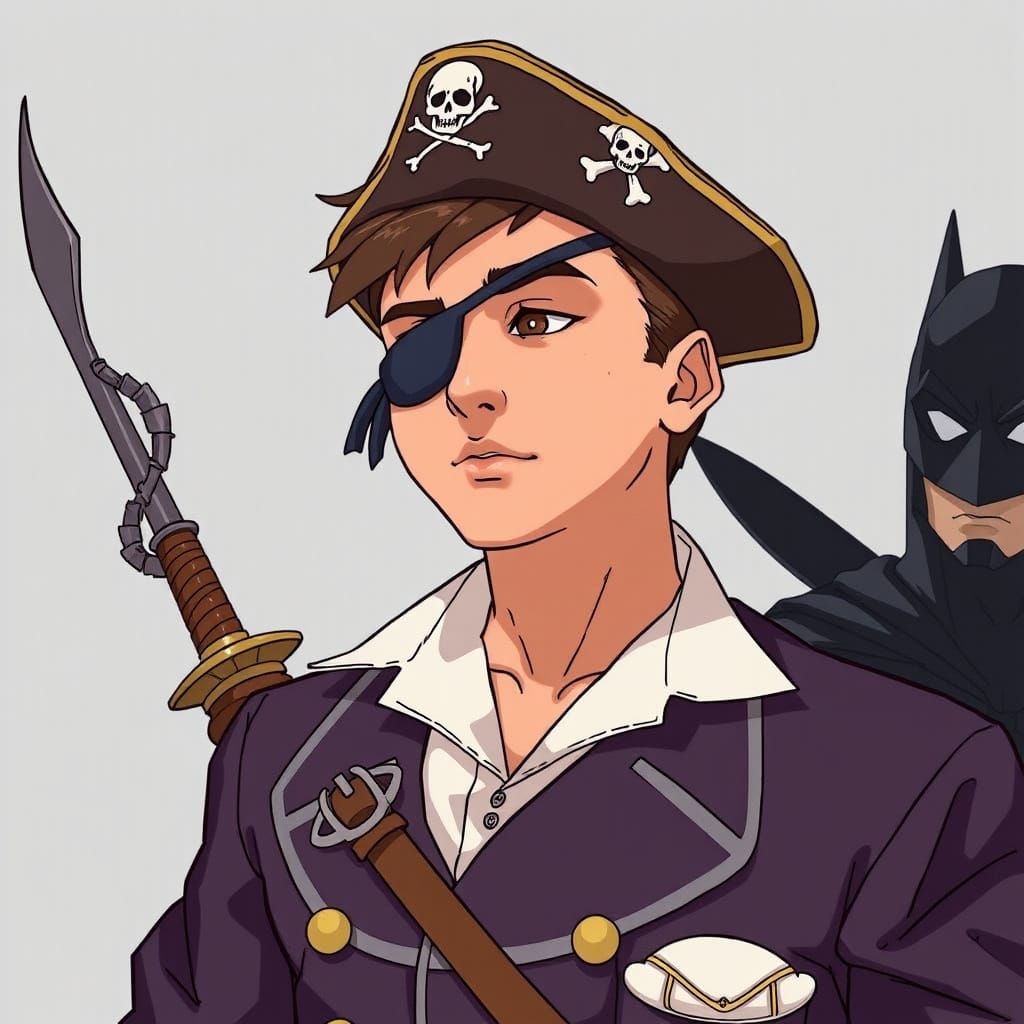 Boy's Pirate Fantasy: An AI Generated Image