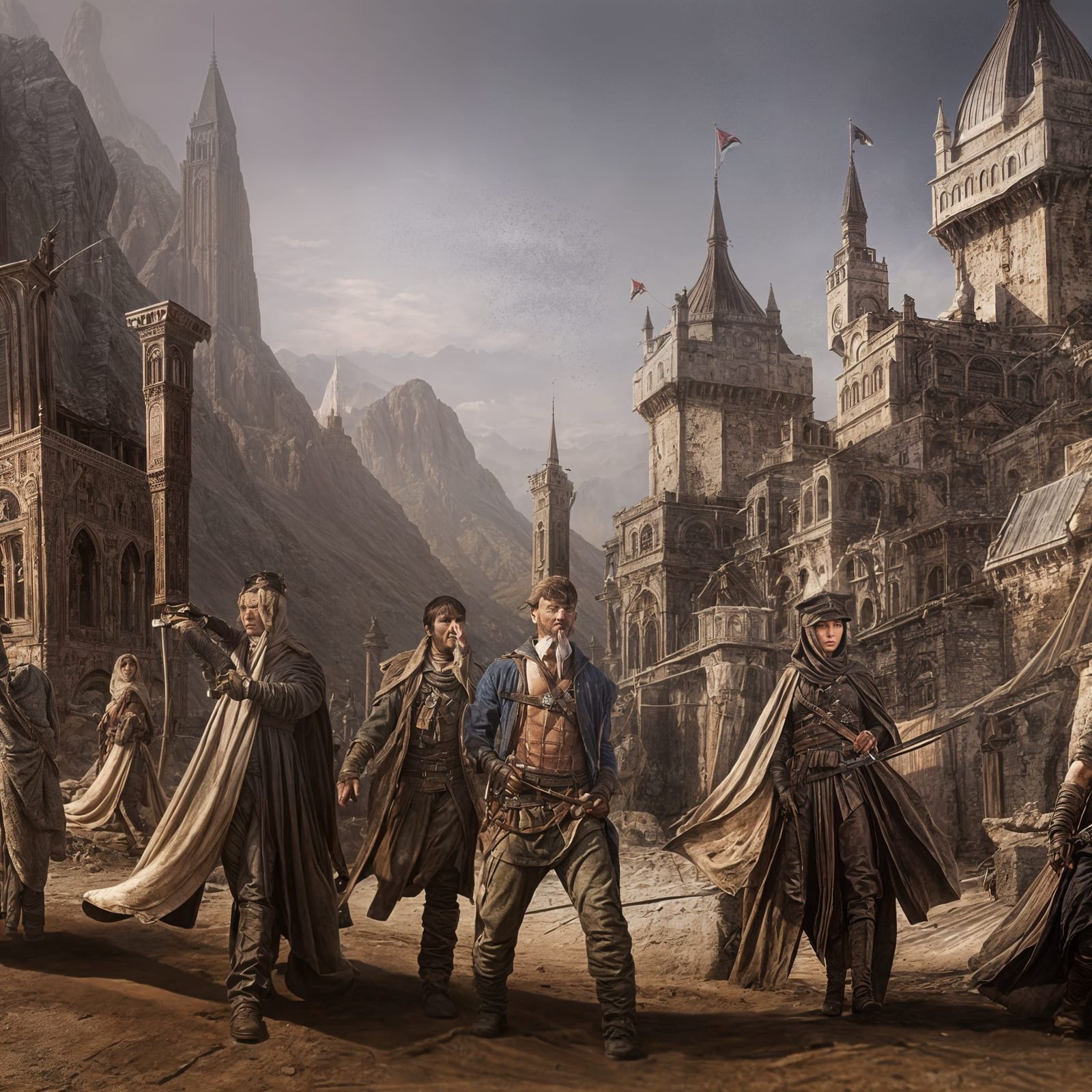 Detailed Matte Painting of Silent Assassins