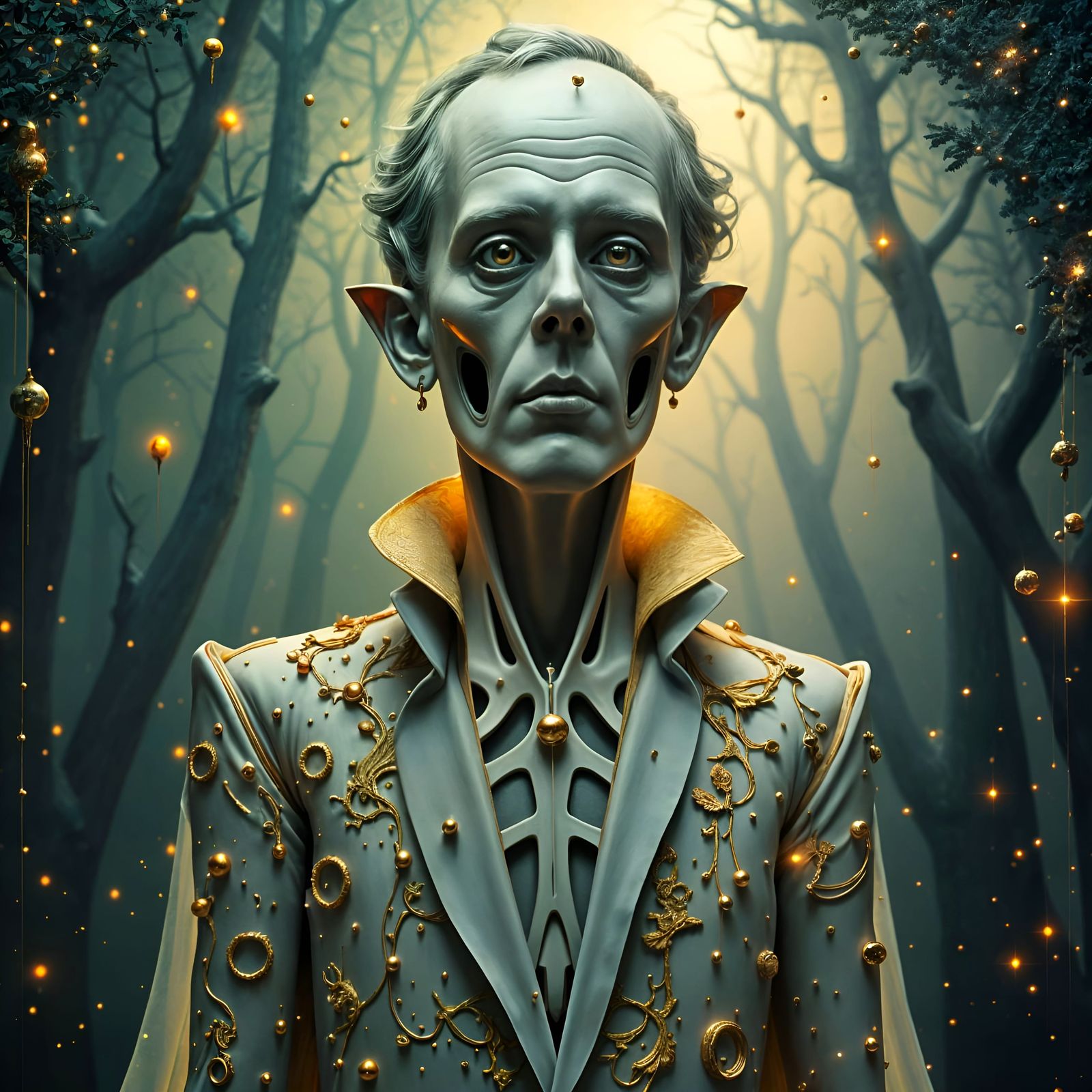 Ethereal Gentleman in Whimsical Aura