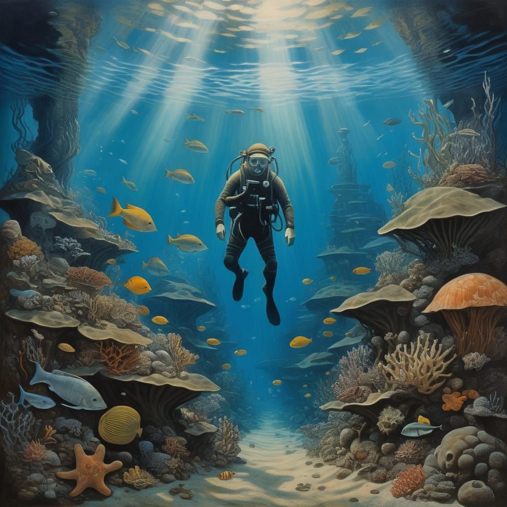 Underwater Scene Inspired by Rackham and Wood