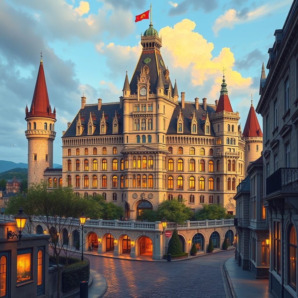 Whimsical Quebecois Castle Hotel Along the St. Lawrence Rive...