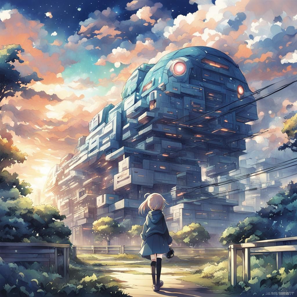 Anime Inspired Future Landscape