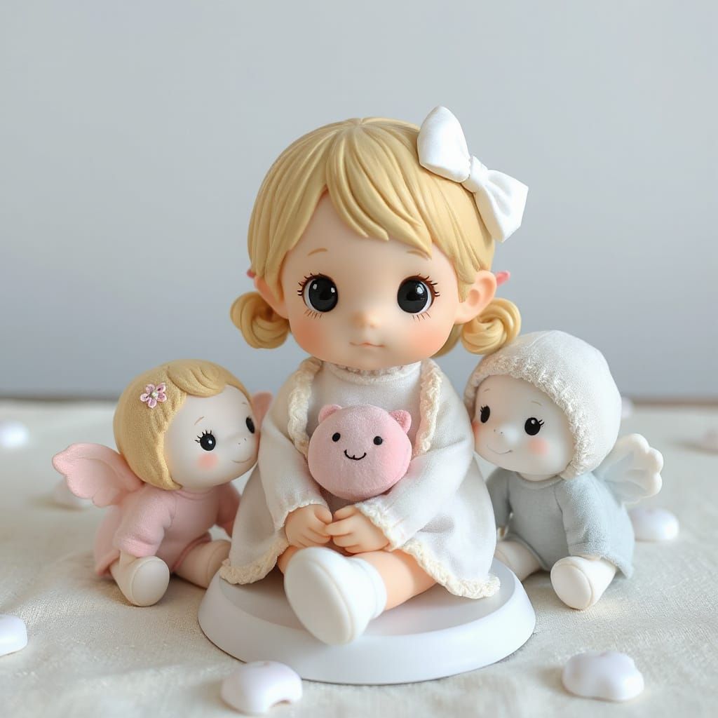Kawaii Precious Moments Style Dolls