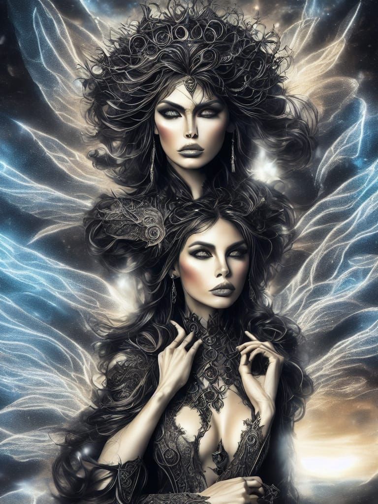 Mystical Native American Warrior Under Full Moonlight