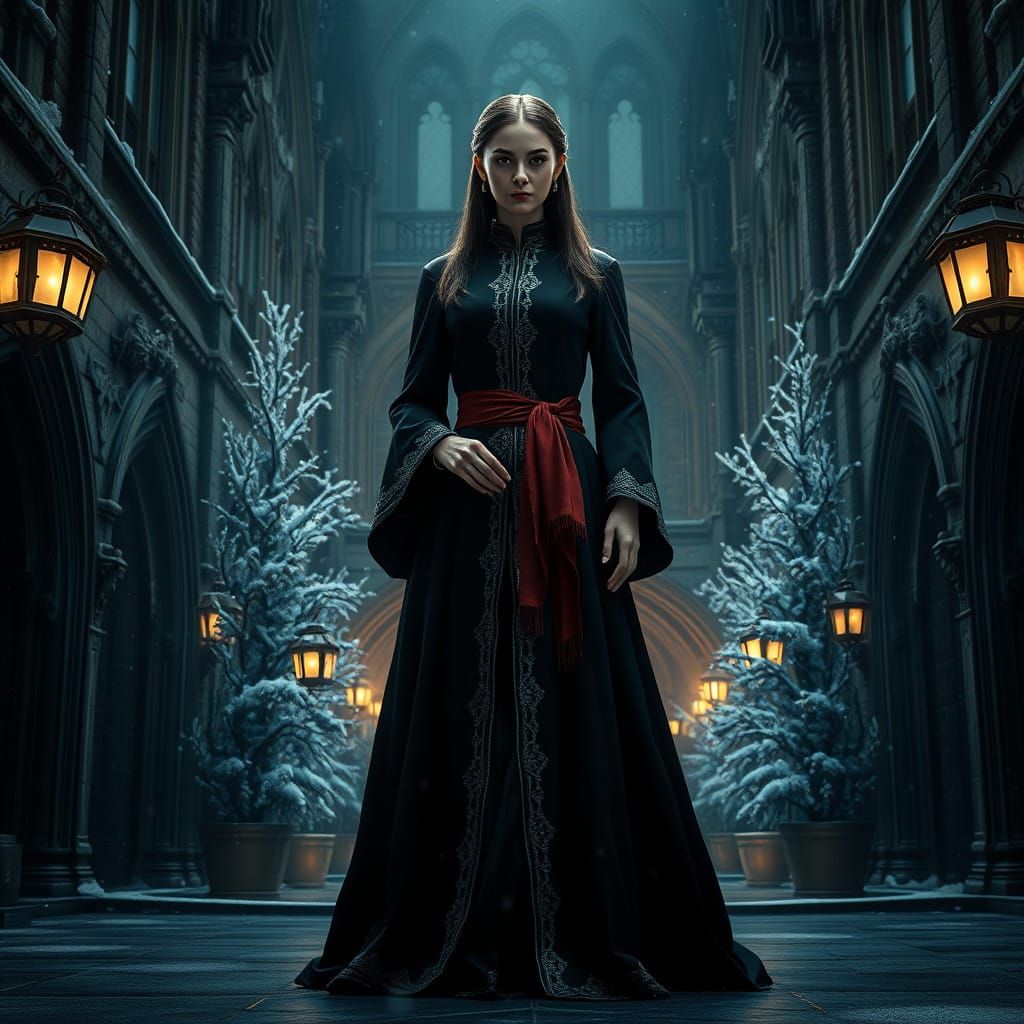 Elegant Christmas Hogwarts Professor of Dark Magic