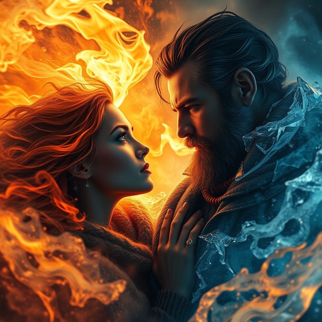 Elemental Fire and Ice in Dramatic Encounter