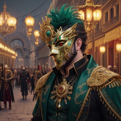 Ethereal Venice Carnival Fantasy Art