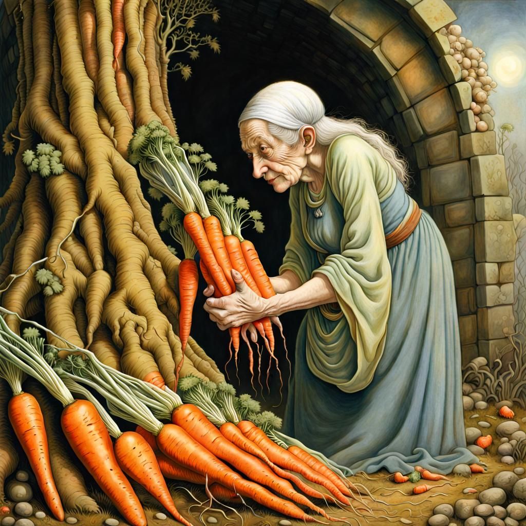 Carrot Woman: Detailed Fantasy Concept Art