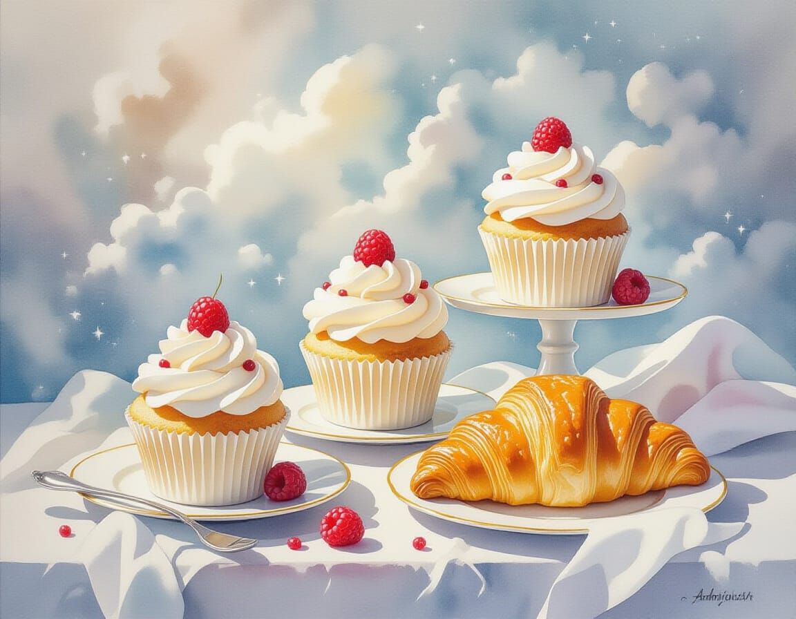 Cloud Cupcakes and Water Croissants: Impressionistic Paintin...