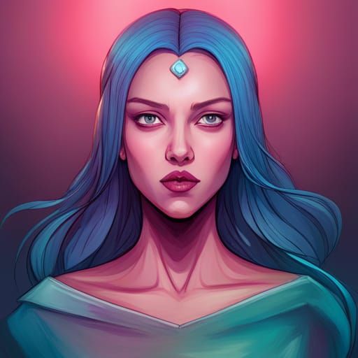 Princess Bubblegum Portrait: Hyperdetailed Artstation Concep...