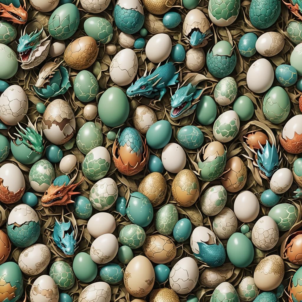 Dragon Eggs Hatching: A Magical Beginning