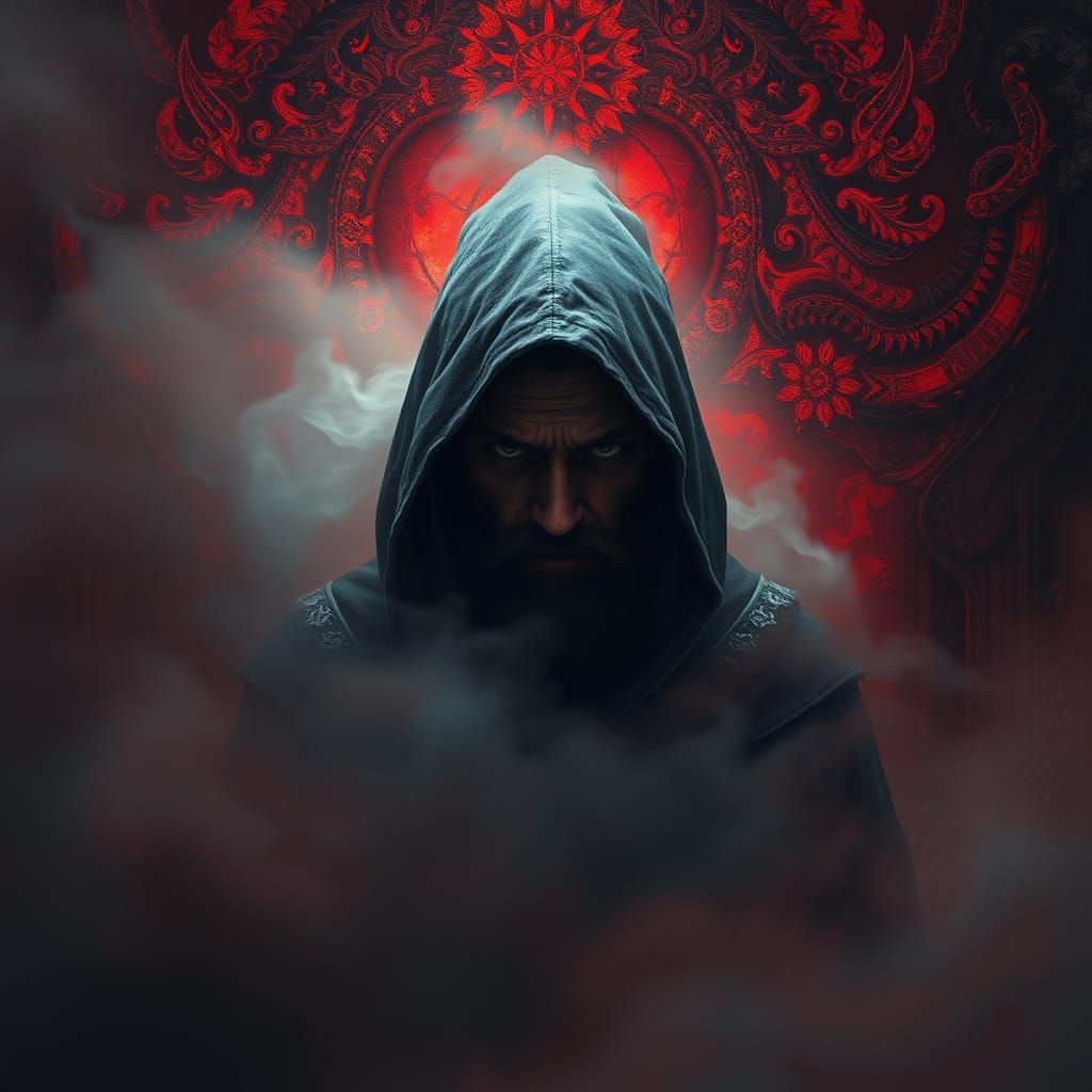 Enigmatic Figure Exudes Mystical Power in Fantastical Realm