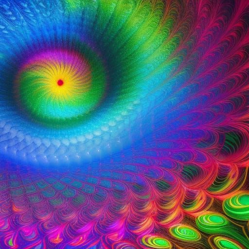 Illuminated Maelstrom: Vivid Digital Fantasy Art