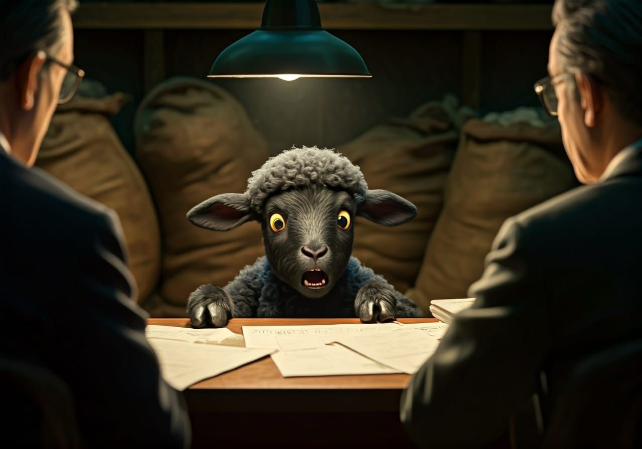 Scared Lamb Interrogation: Ghibli Meets Gorey