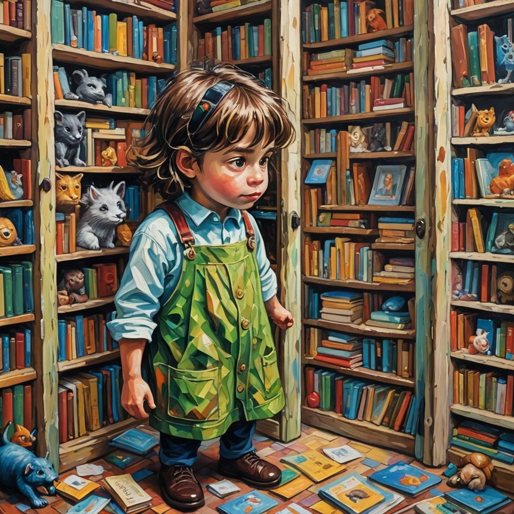 Child's Discovery: Secret Door to a Whimsical World